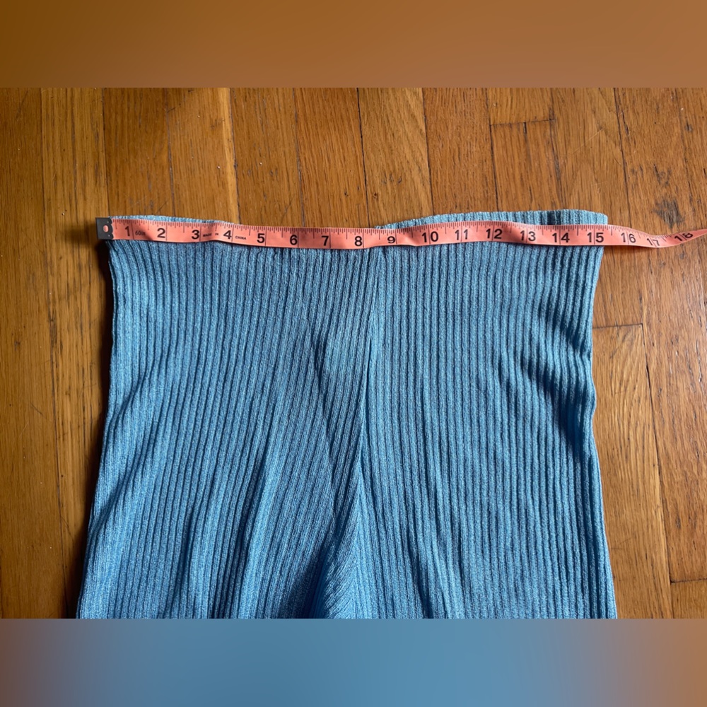 70s Vintage Ribbed Kick Flare Lounge Pants - Picture 4 of 9